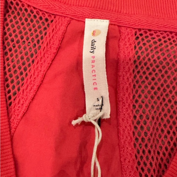 Anthropologie Daily Practice Pink Relaxed Tiered Mini Dress Size Small NWT - Picture 5 of 10